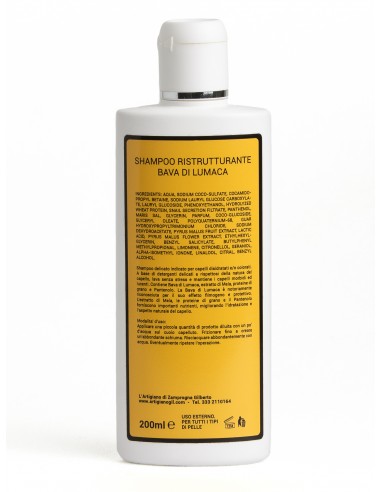 Regenerating shampoo with snail slime