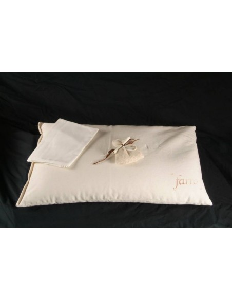 Cuscino da letto con pula di farro