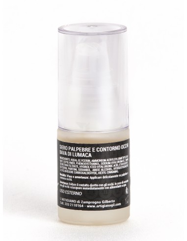 Snail slime eye and eyelid contour